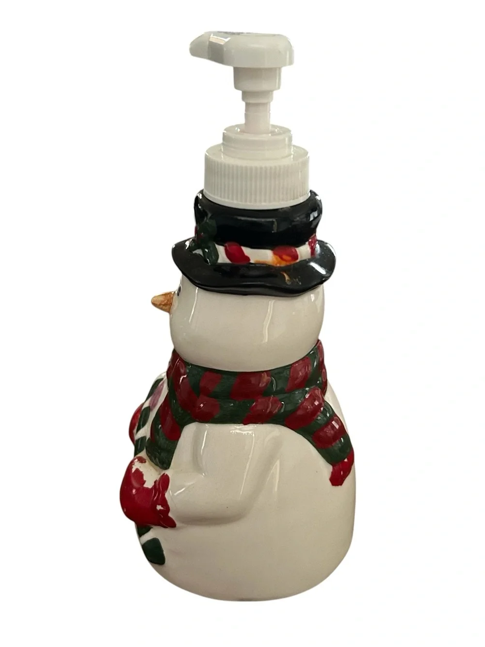 Snowman Soap Lotion Pumps Dispenser Lot Christmas Holiday‎ Bathroom Decor Winter